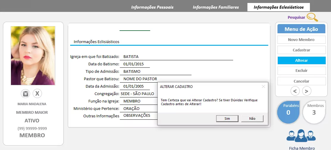 Como cadastrar Membros