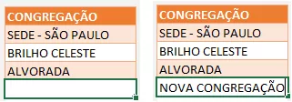 Personalizando Campos de Seleção planilha Cadastro de Membros